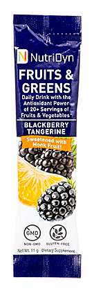 Fruits & Greens TO GO (Single Serve) with Monk Fruit ND 7-23