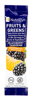Fruits & Greens TO GO With Monk Fruit Single Serve Packets ND