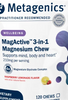 MagActive Magnesium Glycinate 3-in-1 Chew, 60 and 120 Chews Metagenics