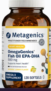 OmegaGenics Fish Oil EPA-DHA 500 mg 120 SG Metagenics 8