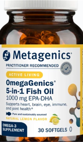 OmegaGenics Fish Oil EPA-DHA 1000 mg 30, 60, 120 SG Metagenics 8