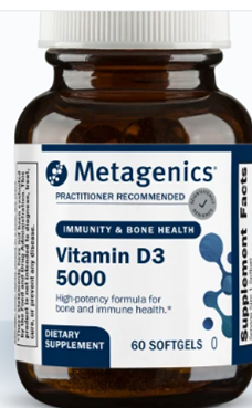 Vitamin D3 5000™ 60/120 SG Metagenics 8